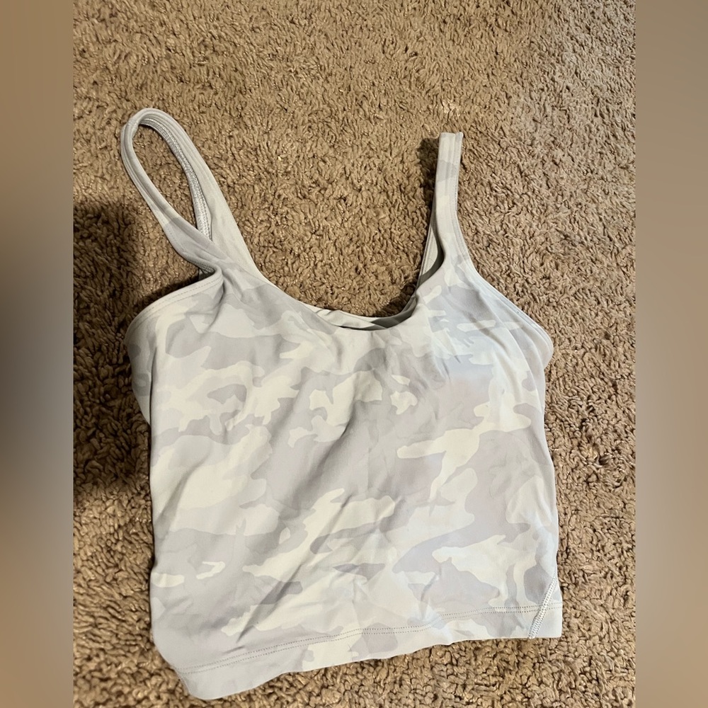 Lululemon Align Tank in Incognito Camo Alpine White